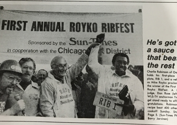 Charlie Robinson Winning at the Mike Royko Fest